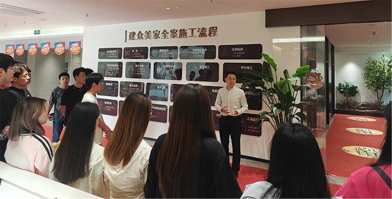 山东力明科技职业学院商学院师生赴建众美家开展访企拓岗活动